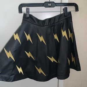 Lightning Lether Skirt